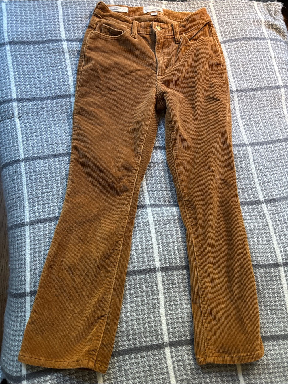 Universal Thread Women's Corduroy Ankle Bootcut Jeans in Cognac Brown